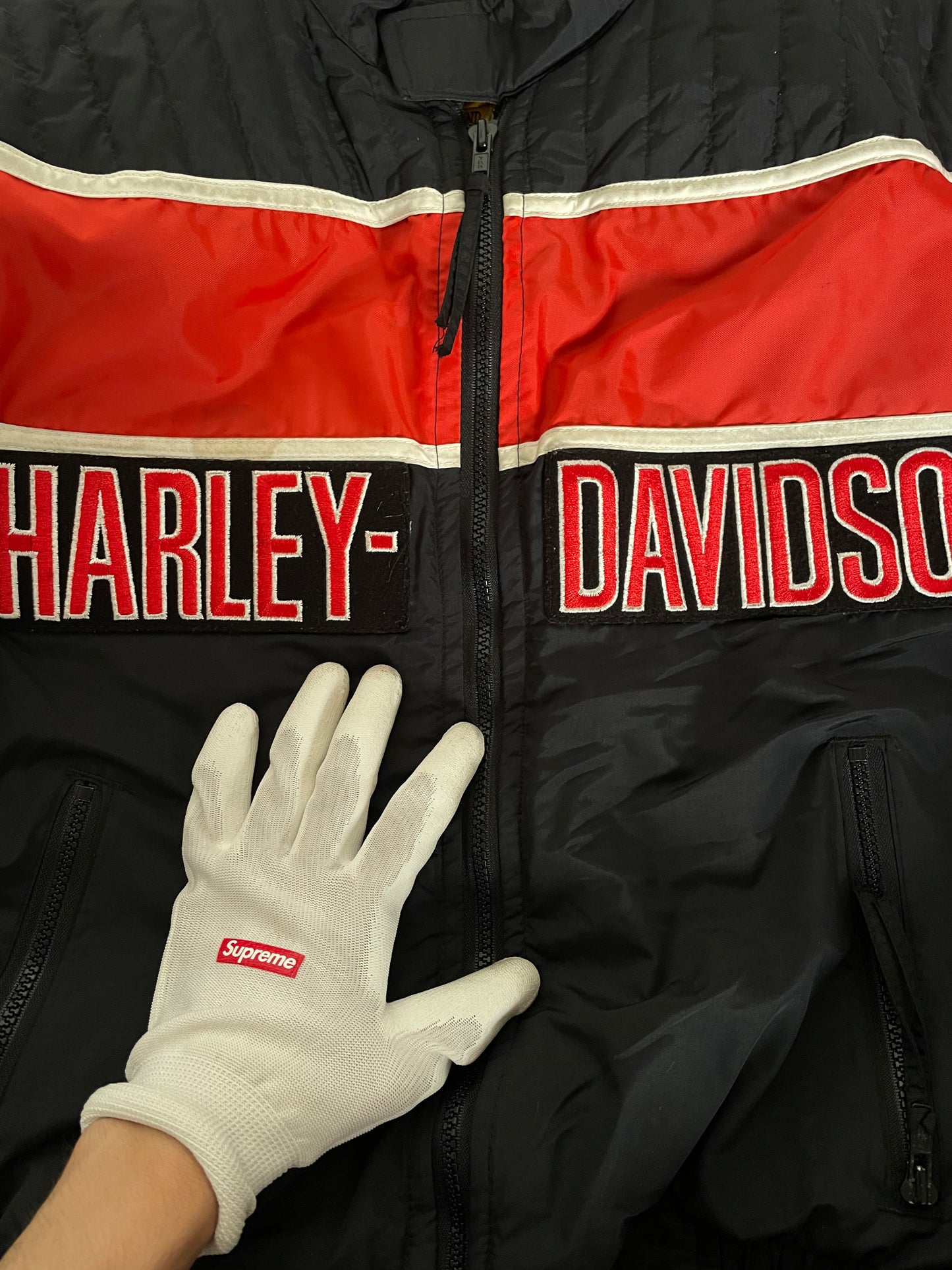 Bomber jacket Harley Davidson racing competition pieza original
