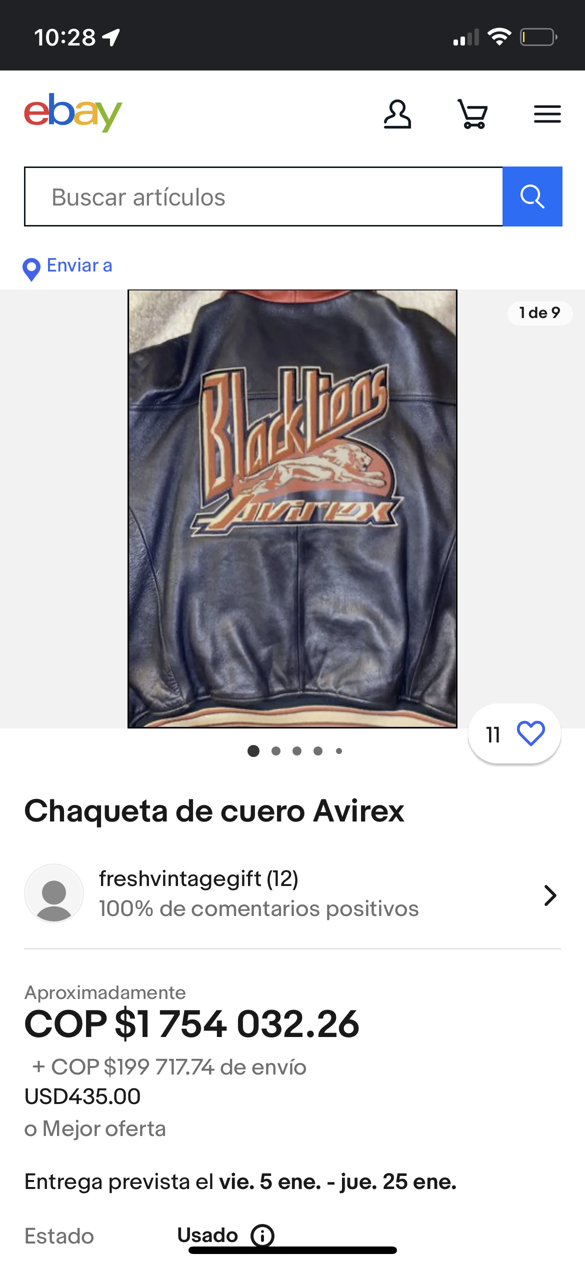 AVIREX BOMBER JACKET BLACKLIONS